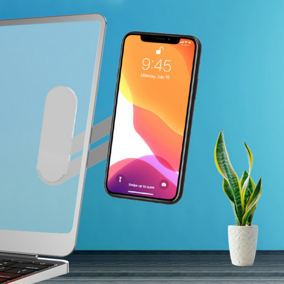 Magnetic Laptop Phone Holder