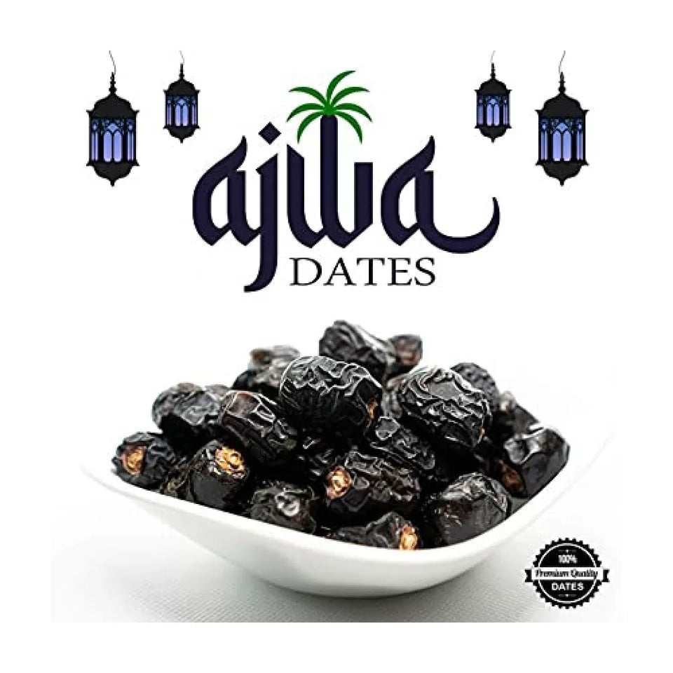 Ajwa Al-Saudi - Finest Ajwa Dates (Khajur) of Madina Saudi Arabia -  Weight 500g